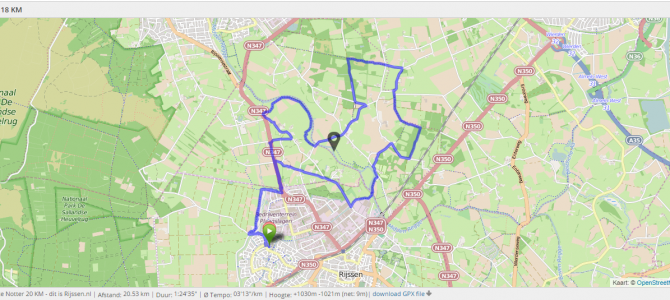 Fietsroute Notter / Zuna 20 KM