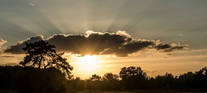 Zonsondergang de Borkeld